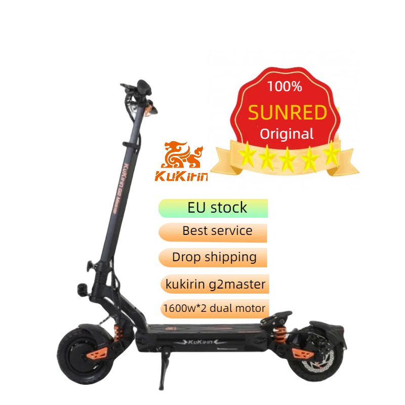 Trend items 2024 Maxium speed(idling)60km/h(idling) kukirin G2 Master electric scooter europe warehouse