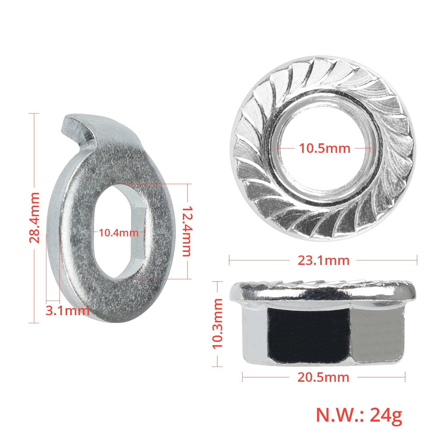 EU Warehouse Electric Scooter parts Front Wheel Motor Screw For Xiaomi M365 Scooter Accessories Replacements Parts