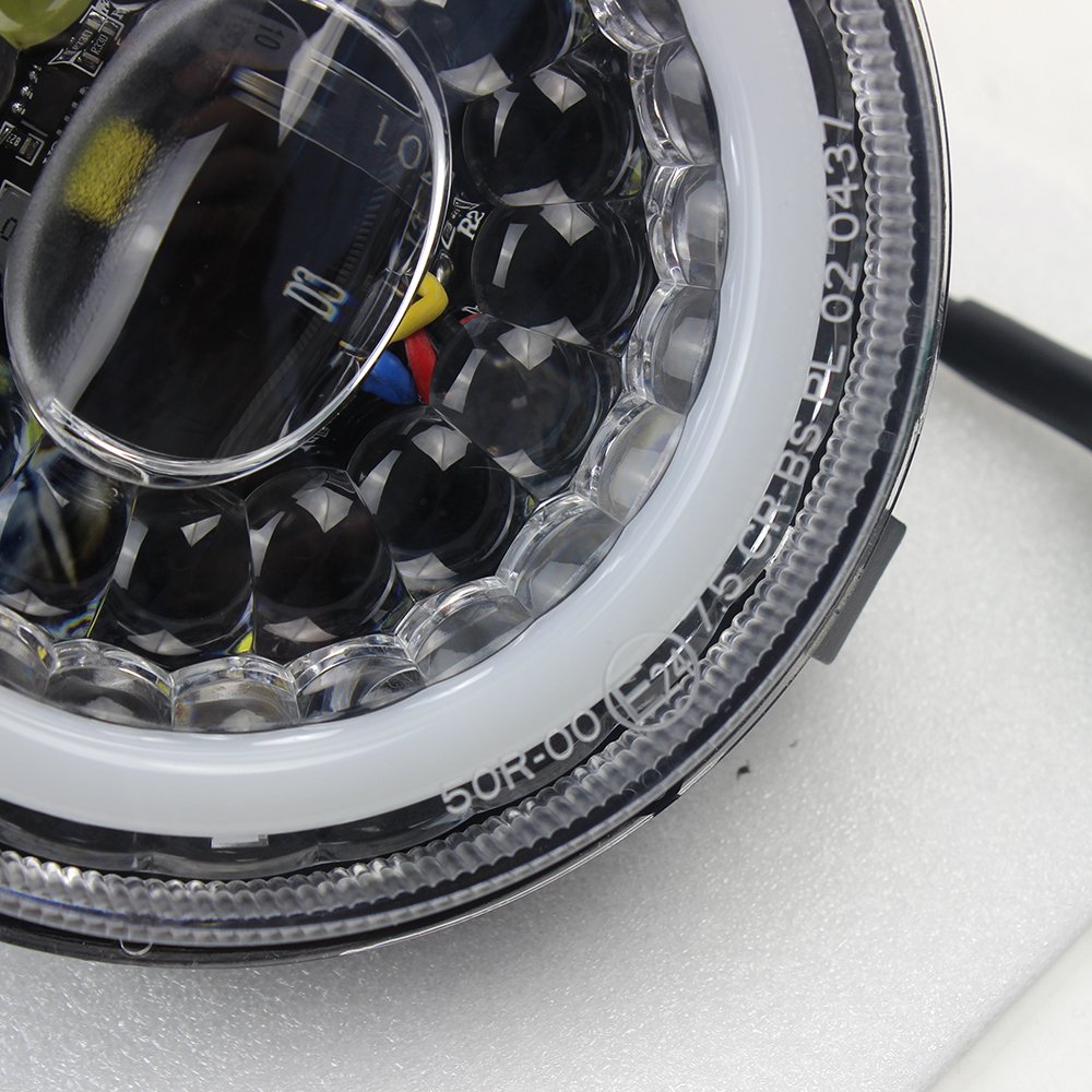 Atubeix ECE Approval 4.7 Inch LED Scooter Headlight Kit For Vespa EEC 2000W Lithium Electric Motorcycle Scooter For Adults
