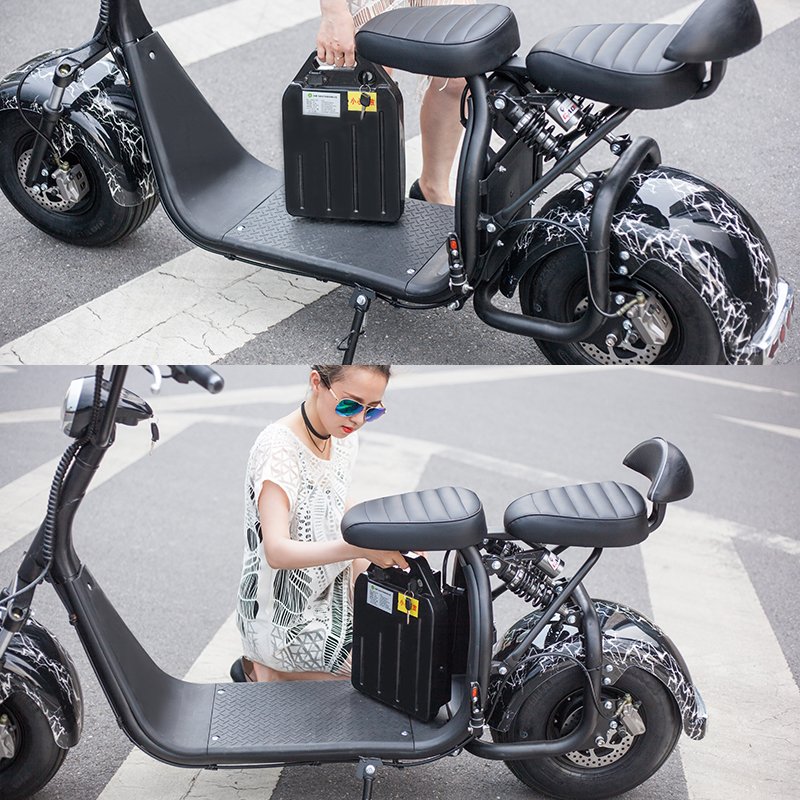 citycoco 2 wheel electric scooter with removable battery 40km/h 55km