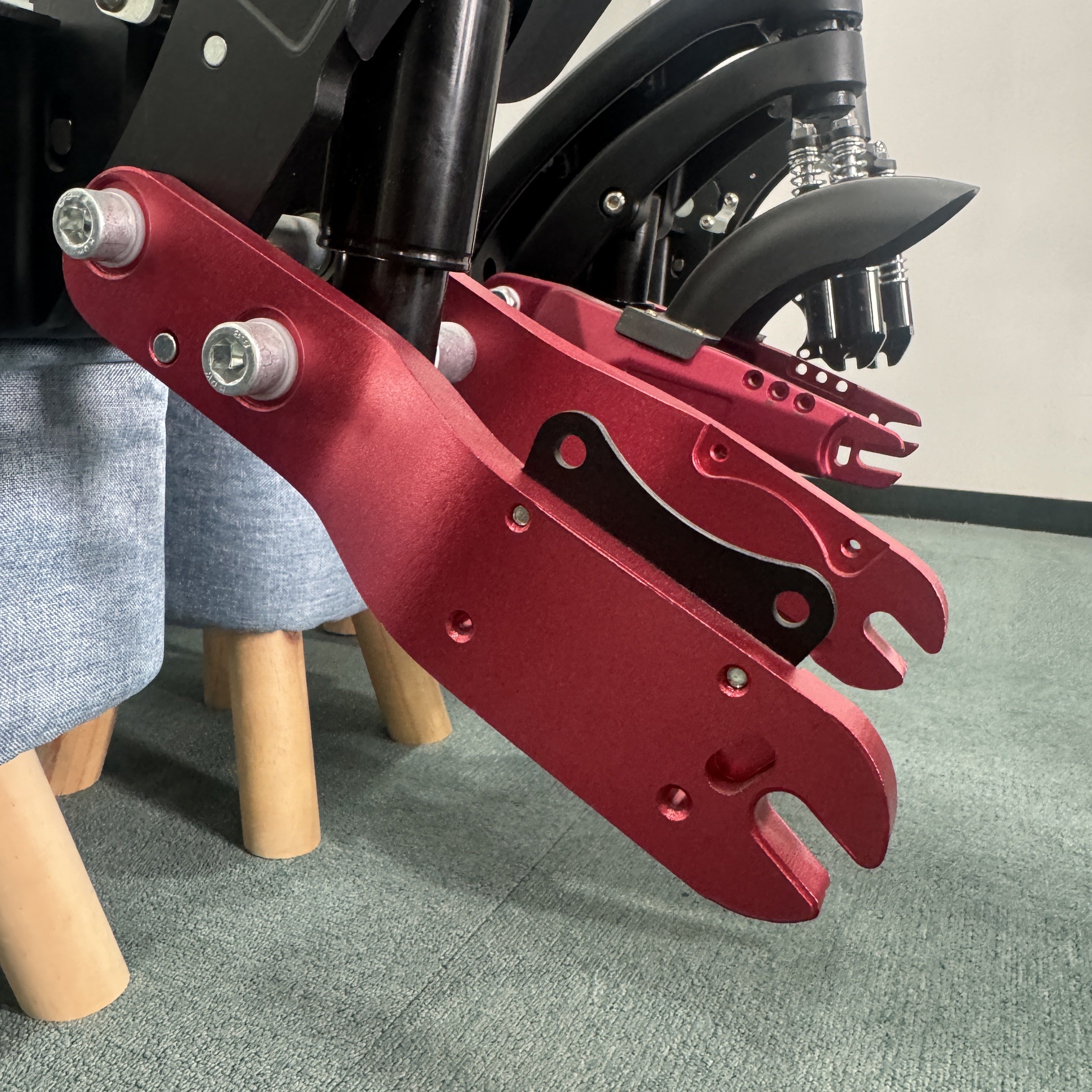 10/11 Inch Electric Scooter Front and Rear Fork Suspension E Scooters Frame Body Spare Parts Front Wheel Accessories Swing Arm