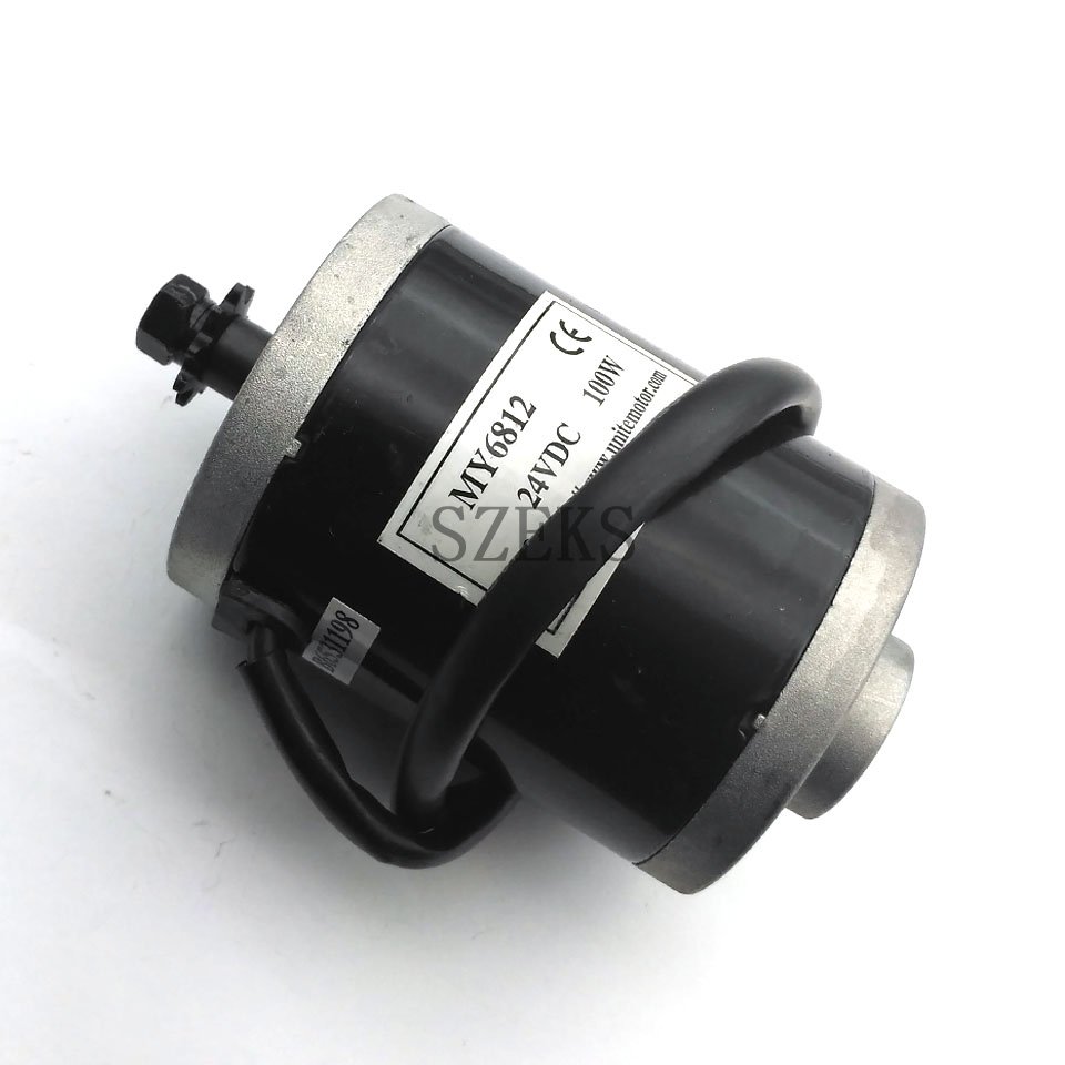 MY6812 Dc 100w 24v / High Speed Motor , Scooter Small Electric Brush Motor