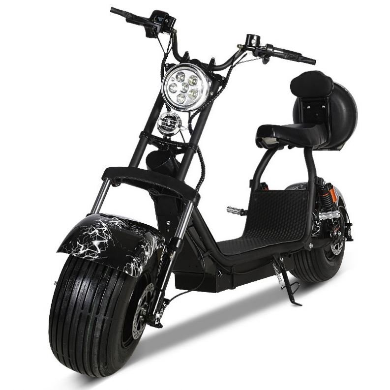 EEC Citycoco Fat Tire Motor Electric Scooter Chinese 2 Wheel 1500W Ce Customized 60V Monopattino Electric Motorcycle