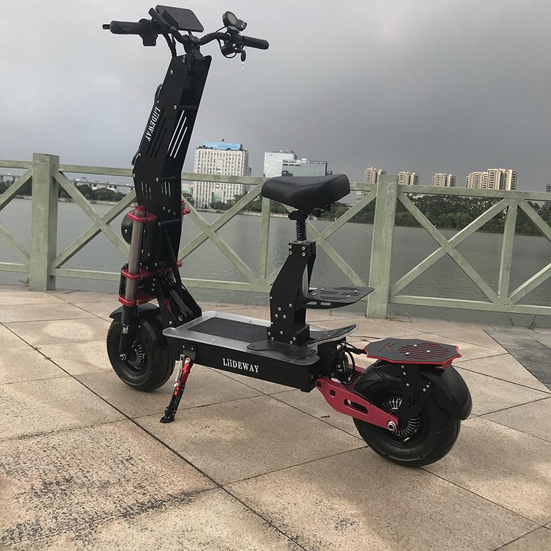 big wheel electric scooter 4000W*2 Double motor 11Inch Dual Disc Brake adult off-road electric scooter two wheel