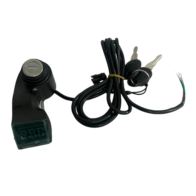 E Scooter Bike Voltmeter Voltage Key Lock Digital Display Power for 48V 52V 60V 72V LCD Electric Scooter Accessories