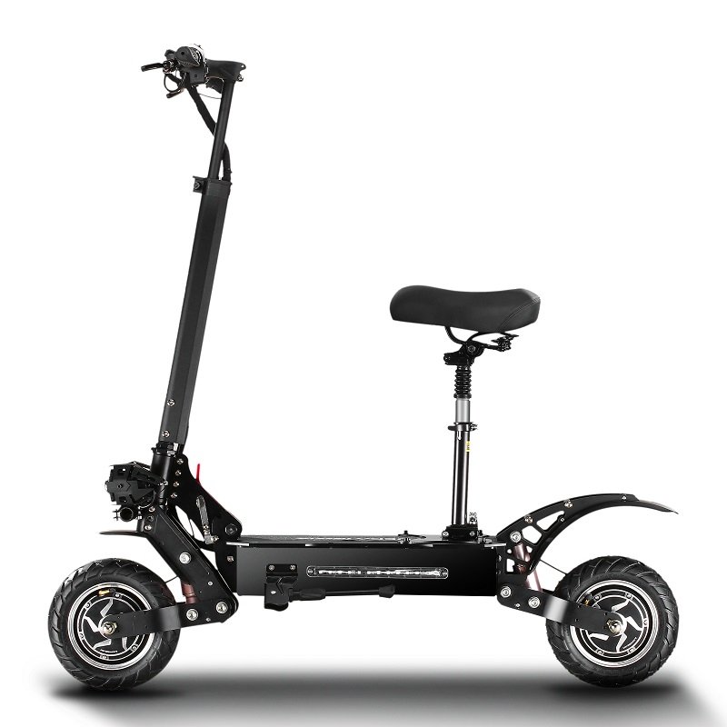 Adult electric scooter with seat and 60v 5400w 95km/h with dual drive great performance foldable electric scooter