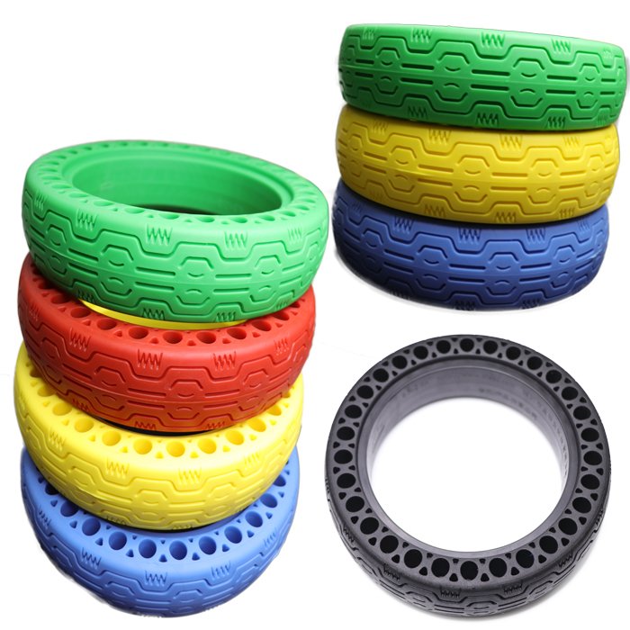 Electric Scooter A68 New Honeycomb Solid Tire 8 1/2 Colorful Thickened Solid Tire 8.5 Inch Electric Wheel For M365 Scooter