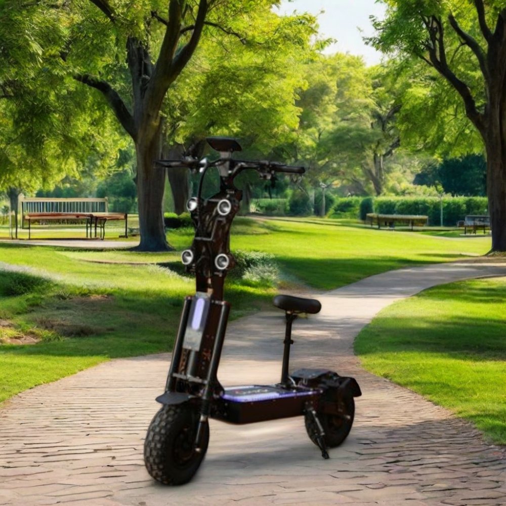 Top FLJ 14inch Powerful 60V 72V 8000W dual motor 2wheels fat tire electric scooter foldable e scooter adults inventory enough