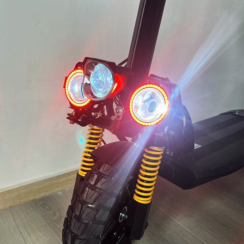 Hot selling best sale 11" Pneumatic tyres 3 led lights electric scooters adult off road e scooter