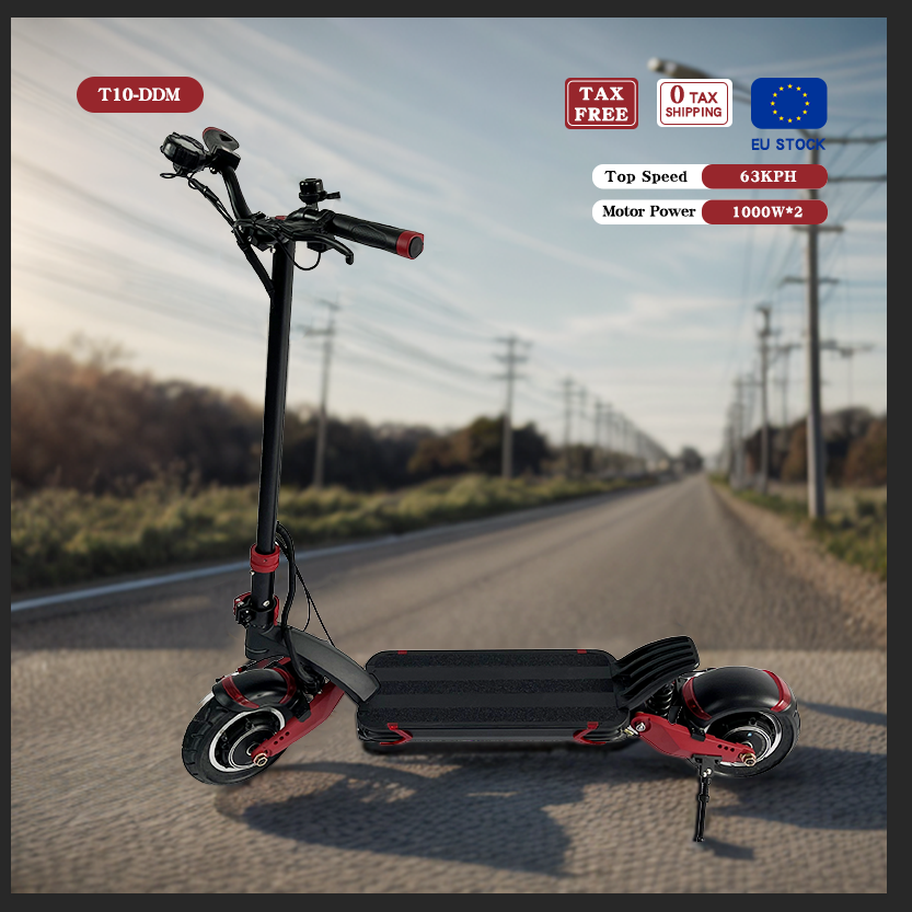 2023 10DDM 52V 18.2AH Two Wheel 2000W OFF Road Hydraulic Oil Brake Folding Electric Scooter