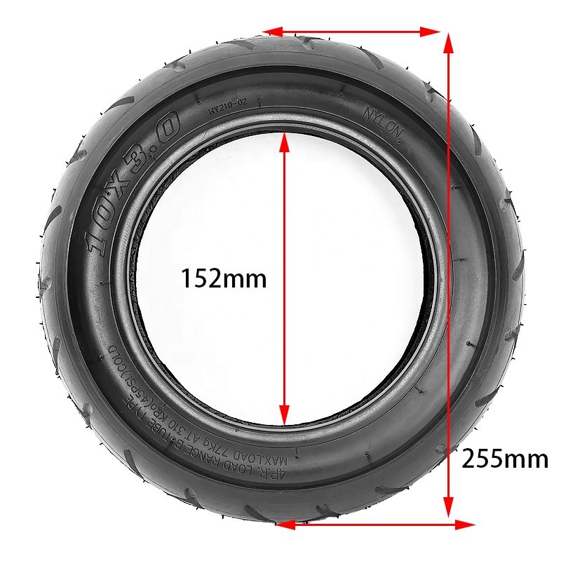 10x3.0 Tire 10 inch Electric Scooter Tires 10*3.0 Tubeless Tyres Electric Scooter Parts Accessories