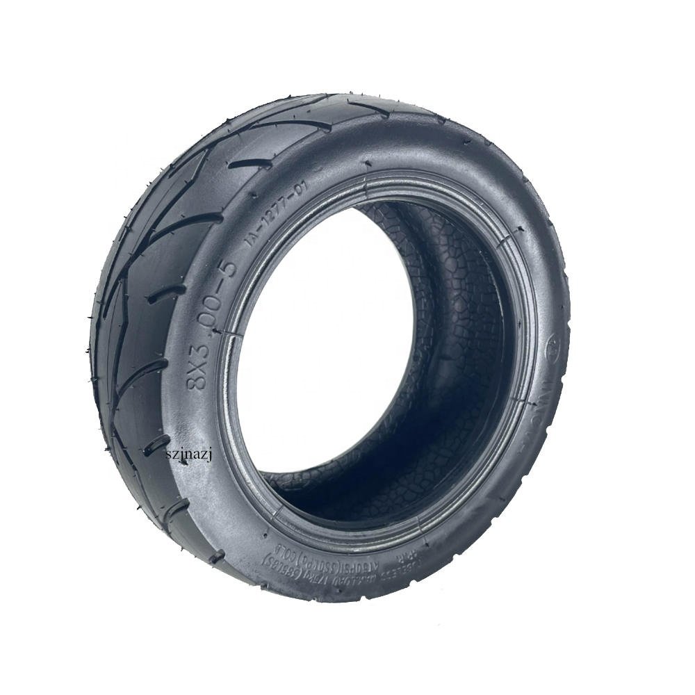 8x3.00-5 Tubeless Tire for Kaabo Mantis 8 Pro Electric Scooter Wheel Vacuum Tyre Accessories