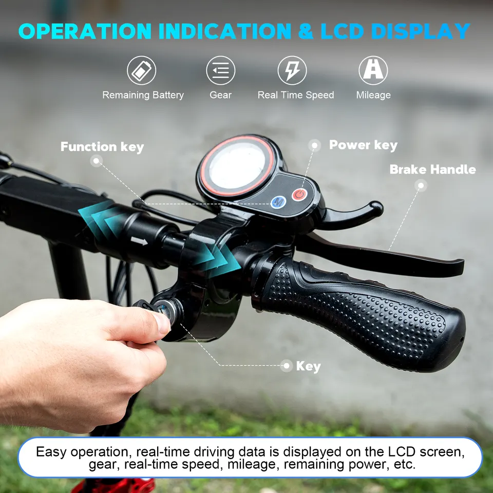 HITWAY 800W 13Ah 45km/h Off Road Fat Tire EU/US Warehouse Stock Electric Scooter Foldable Removable Lithium Battery for Adult