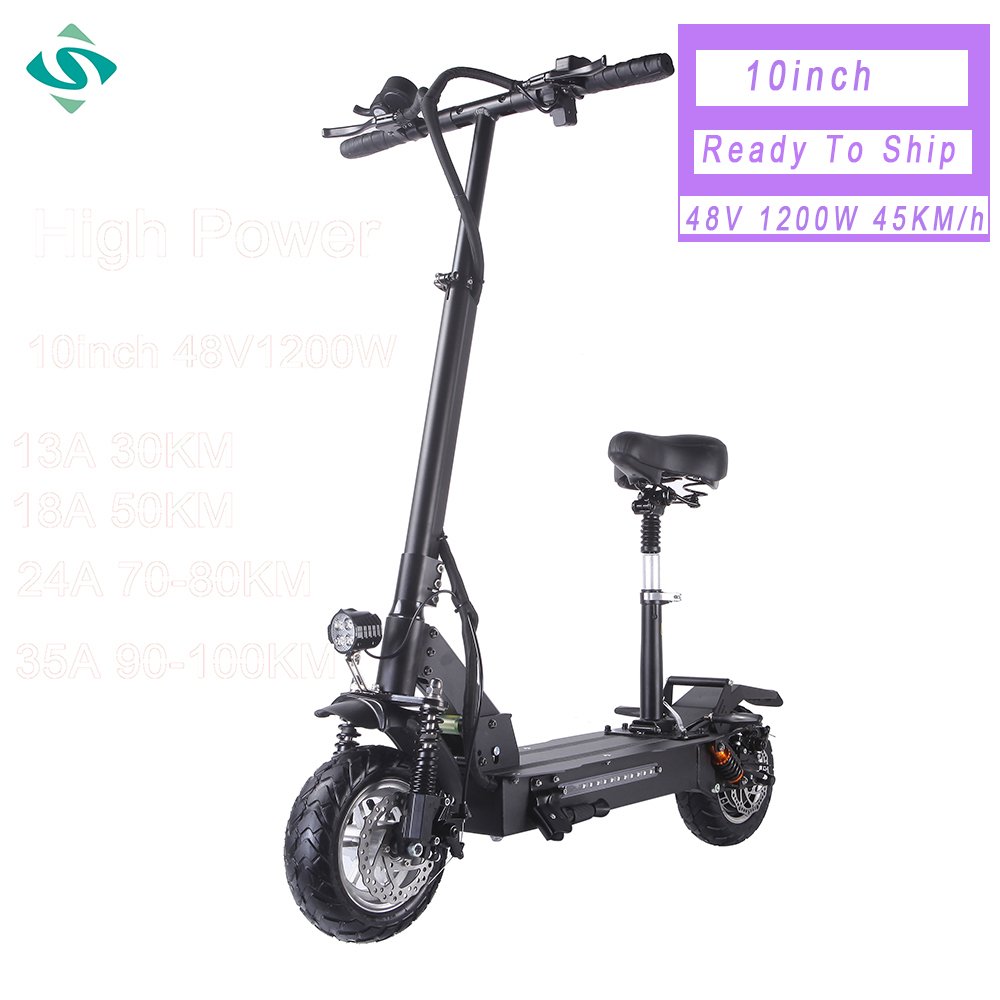 Long Range China Elektro Roller 1200W Fast 45km/h Electric Scooter For Adult