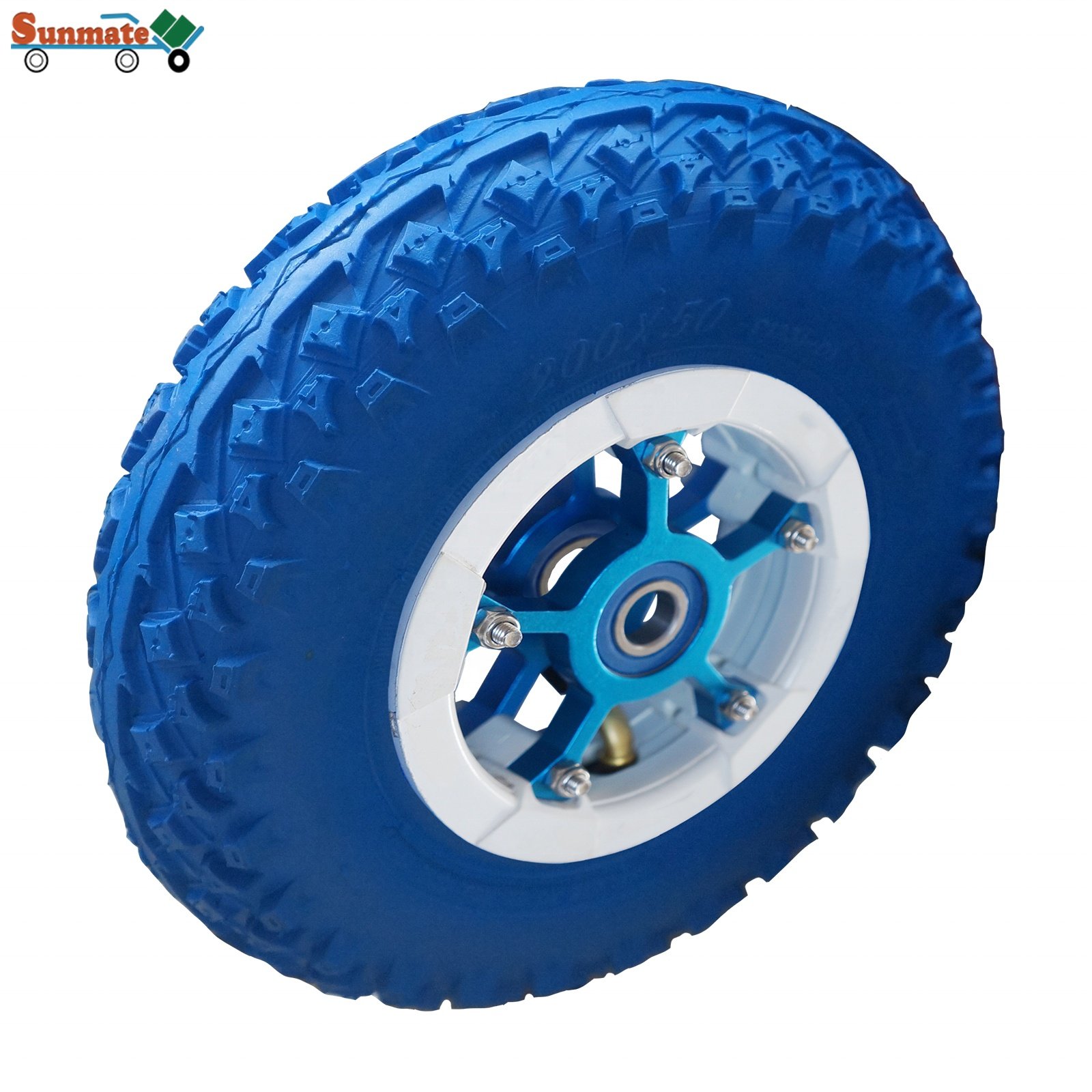 High Quality 8 Inch Pneumatic Wheel Tire 200x50 Inner Outer Tyre Hub Alloy Ball Bearing Rubber Material Electric Scooter Parts