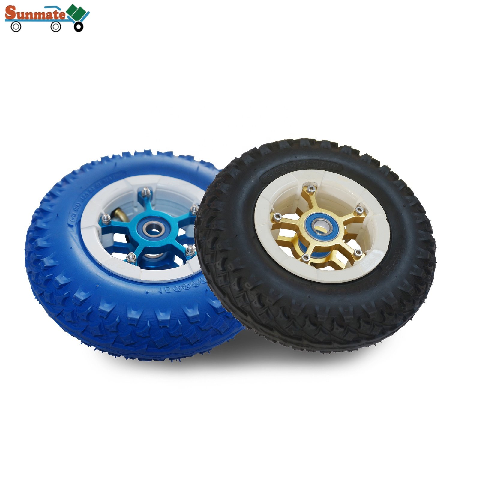High Quality 8 Inch Pneumatic Wheel Tire 200x50 Inner Outer Tyre Hub Alloy Ball Bearing Rubber Material Electric Scooter Parts