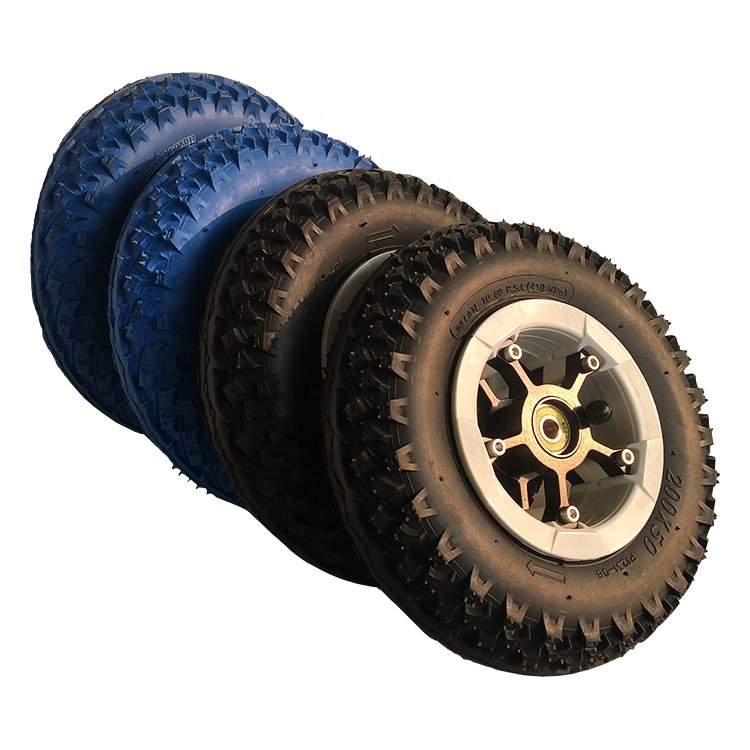 High Quality 8 Inch Pneumatic Wheel Tire 200x50 Inner Outer Tyre Hub Alloy Ball Bearing Rubber Material Electric Scooter Parts