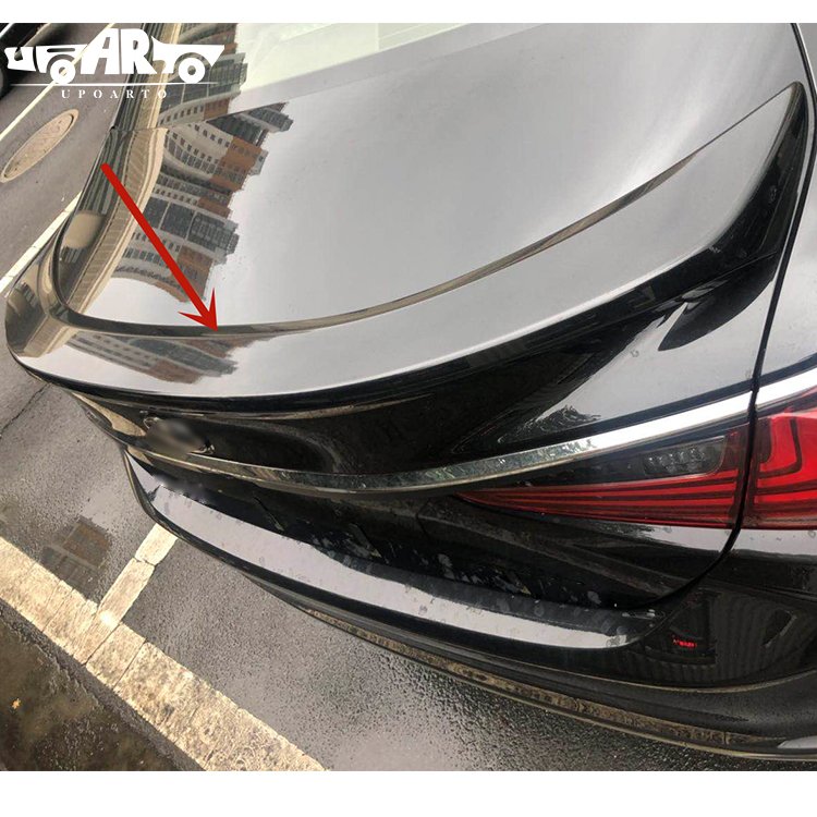 Haosheng Manufactory Craft Decoration ABS Plastic Carbon Fiber Rear Tail Wing Trunk Spoiler ES For LEXUS ES300 2018 2019 2020