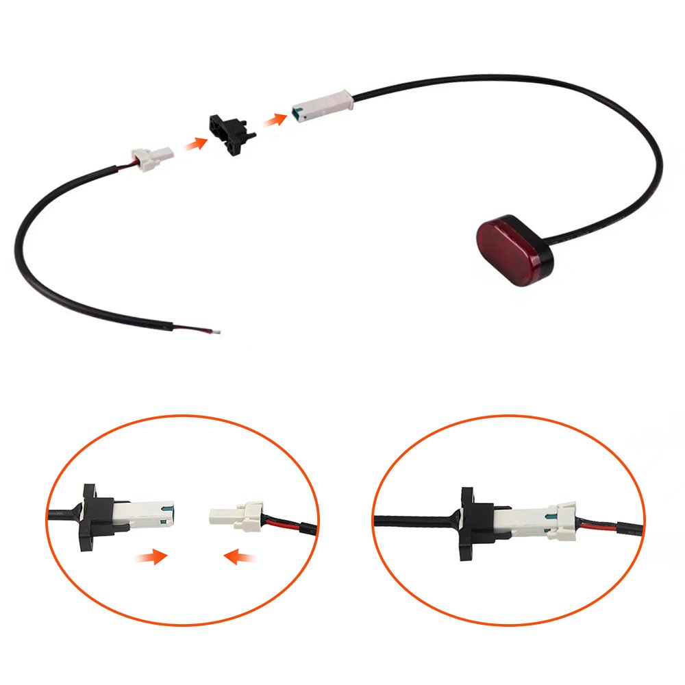 Hot Selling Warning Light Rear Tail Lamp+ Buckle + extension cable For Xiaomi M365 Mijia ELectric Scooter Parts Accessories