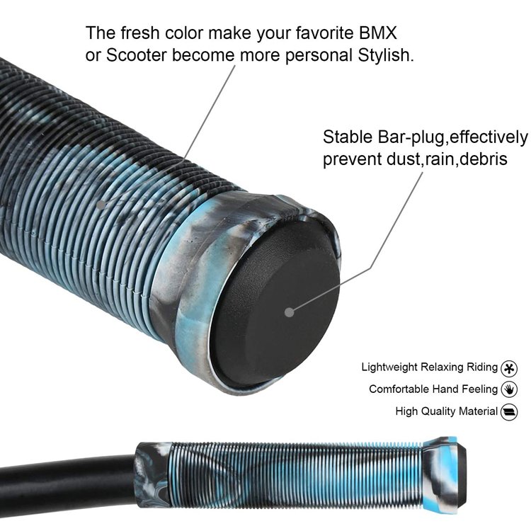 Wholesale Mix color TPR material Pro Scooters hand bar Grips BMX Bike Grips