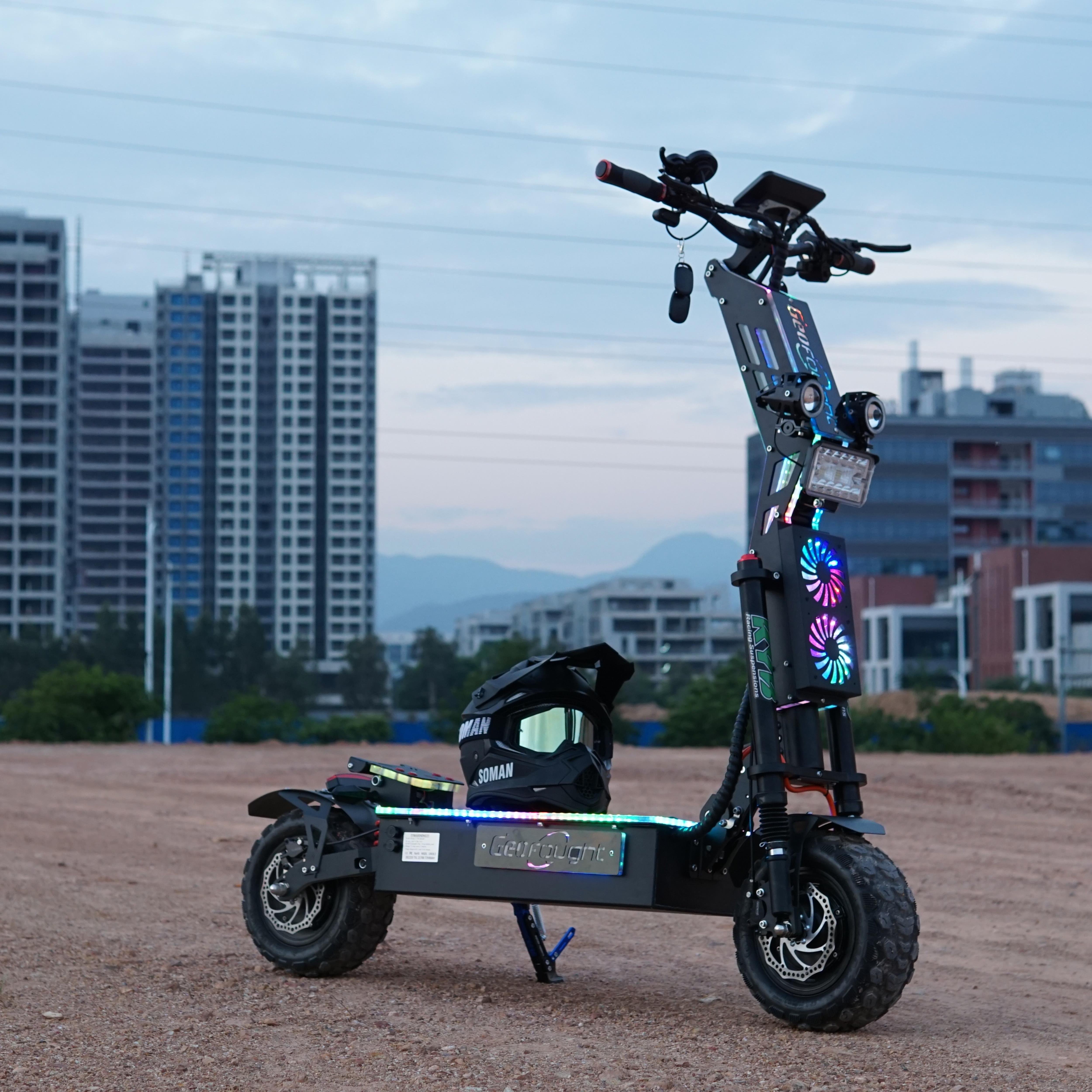 72V 8000W 10000W 15000W 30-100ah battery Aldut Electric Scooter 120km/h 14Inch Big Off Road Tire E Scooter for sale