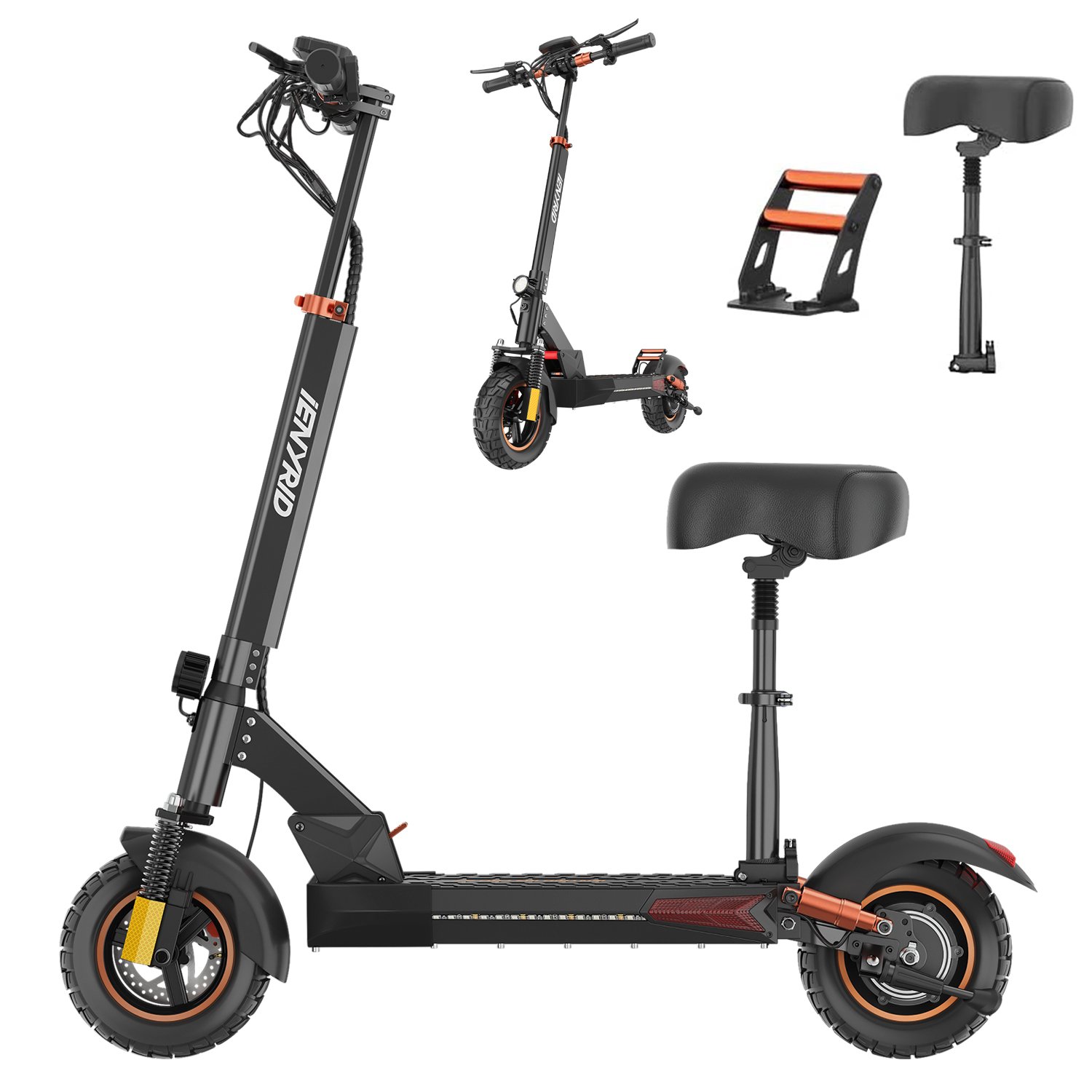US UK EU Warehouse 2024 Dropshipping iENYRID M4 Pro S+ 800W Motor Off Road scooter Folding 10Inch Fast Adult Electric Scooters