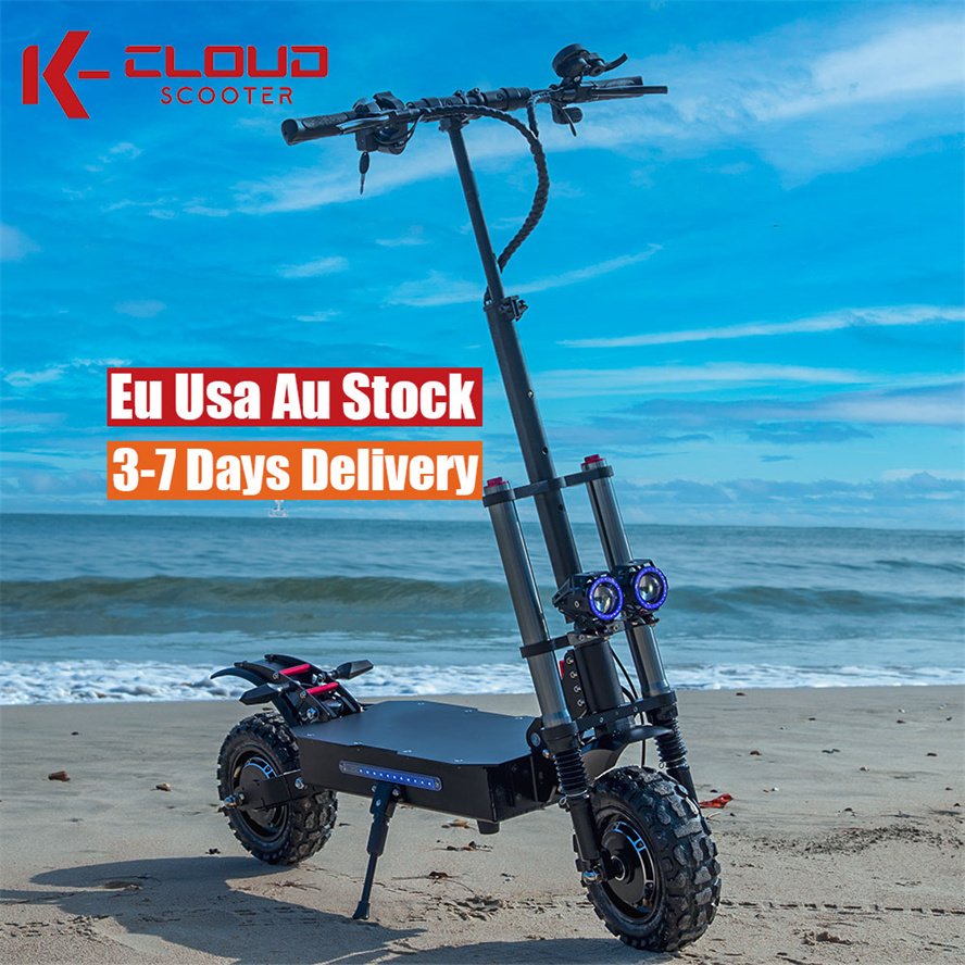 Ready Made EU US AU Warehouse 5600W 6000W Dual Motor 11 Inch Off-Road 60V Electric Scooter High Speed Elektro Scooter