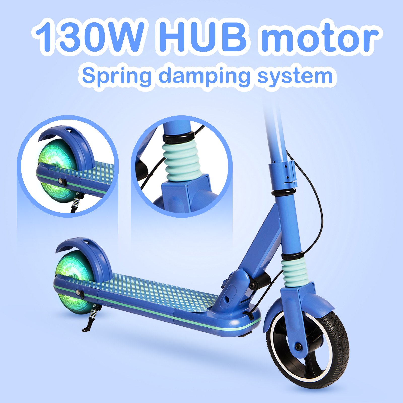 Foldable Scooters Electrics 2 Wheel Eu Warehouse 130W Kick Scooter Electrico Fold E-Scooter Kids Fast Electric Scooters