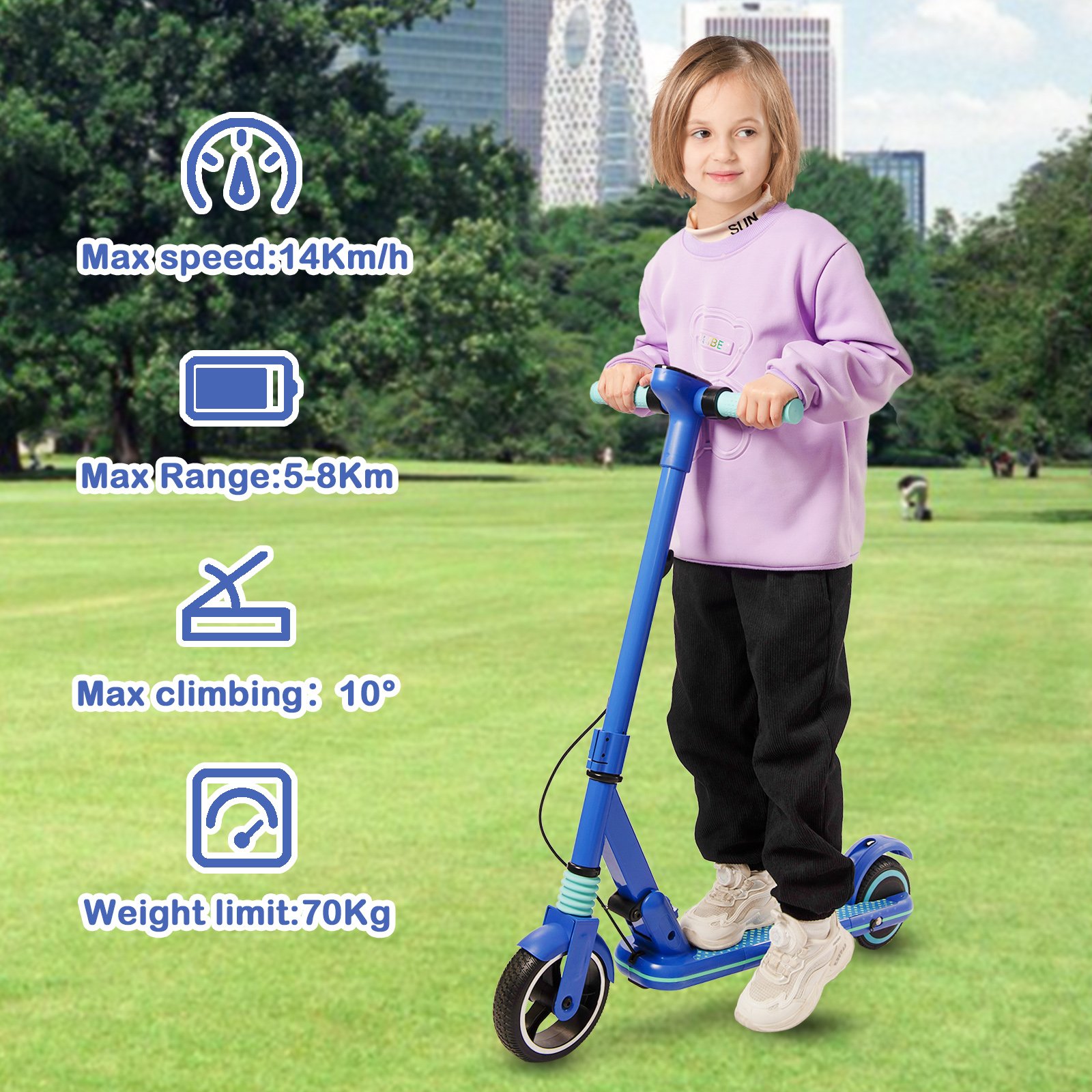 Foldable Scooters Electrics 2 Wheel Eu Warehouse 130W Kick Scooter Electrico Fold E-Scooter Kids Fast Electric Scooters
