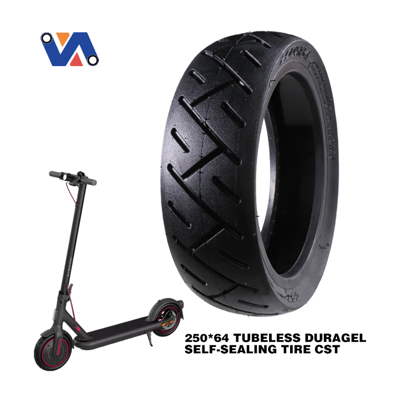 10 Inch 250*64 Self-Repairing Tubeless Tire With Gel Vacuum Fit For Xiaomi Electric Scooter 4 Ultra Outer Tyre 250x64 Part