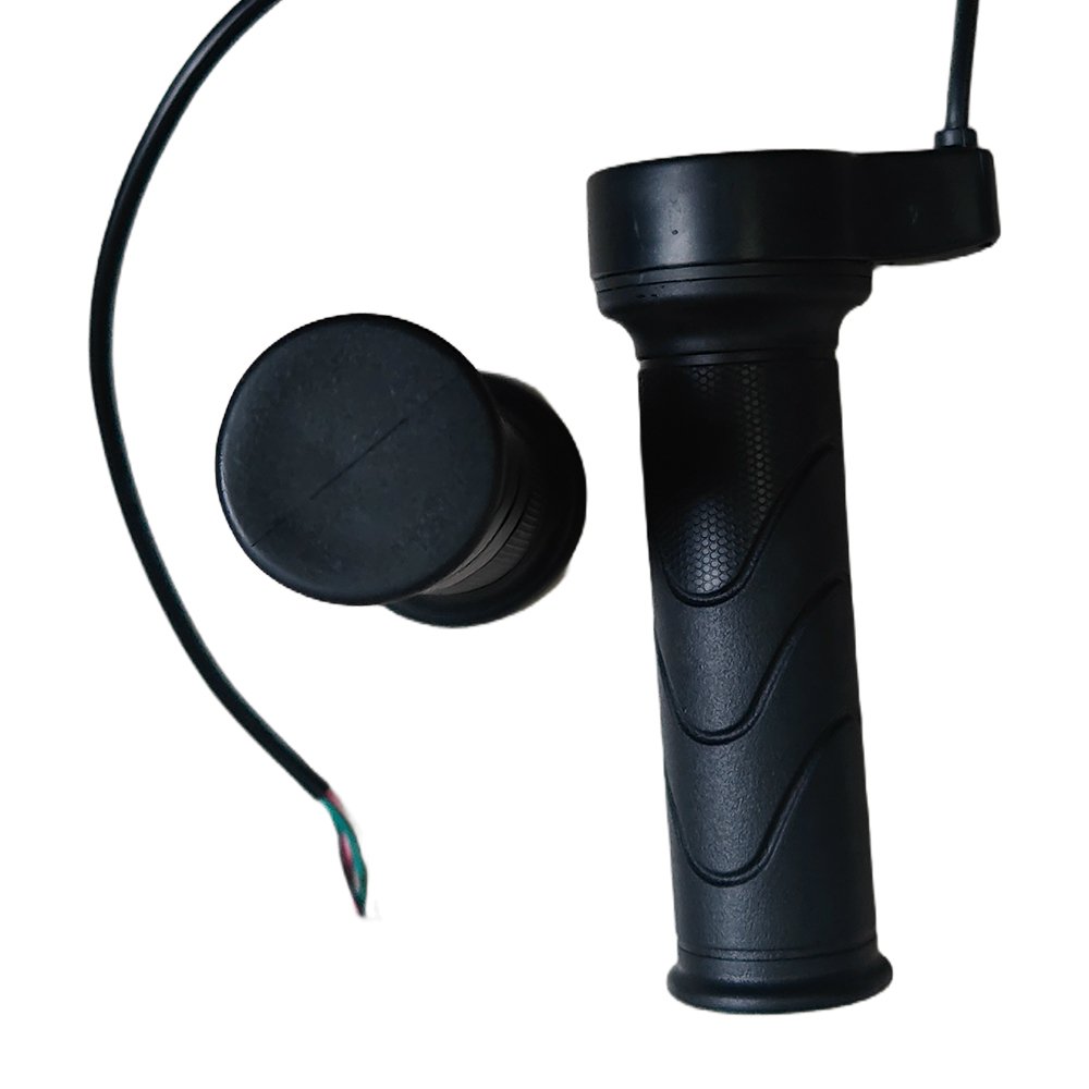 Full Twist Throttle E-Bike Right Handle Throttle 48V 60V 72V Connector for Motorcycle or Escooter