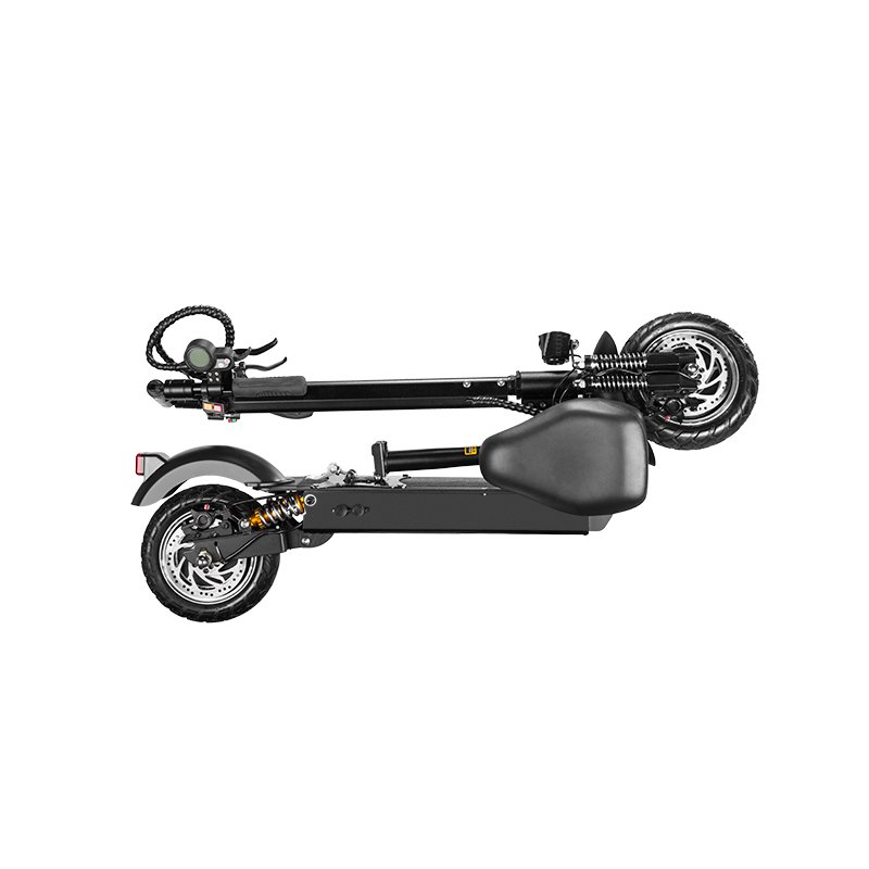 Adult Electro Scooter With Seat 1600w Foldable Electric Two-Wheel 10 Inch Scooters