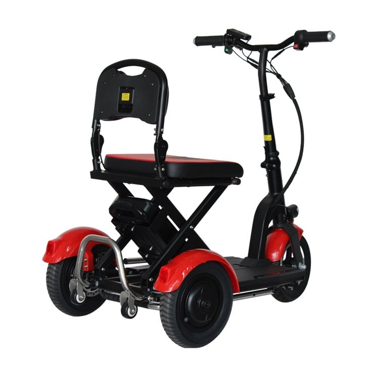 Tricycle Electric Scooter 3 Wheel 10'' Folding Electric Tricycle with Aluminum Alloy Frame for Adults