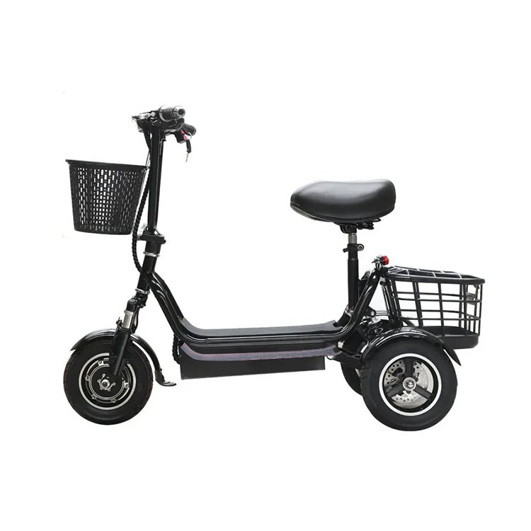 BINGLAN old people outdoor tricycle three wheel electric scooter with seat