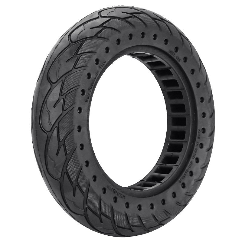 10*2.125 Solid Rubber Tire With Rim For Kugoo M4 Pro Max G30 Scooter Electric Scooter Anti-Shock Front Wheel With Red Ring Tire