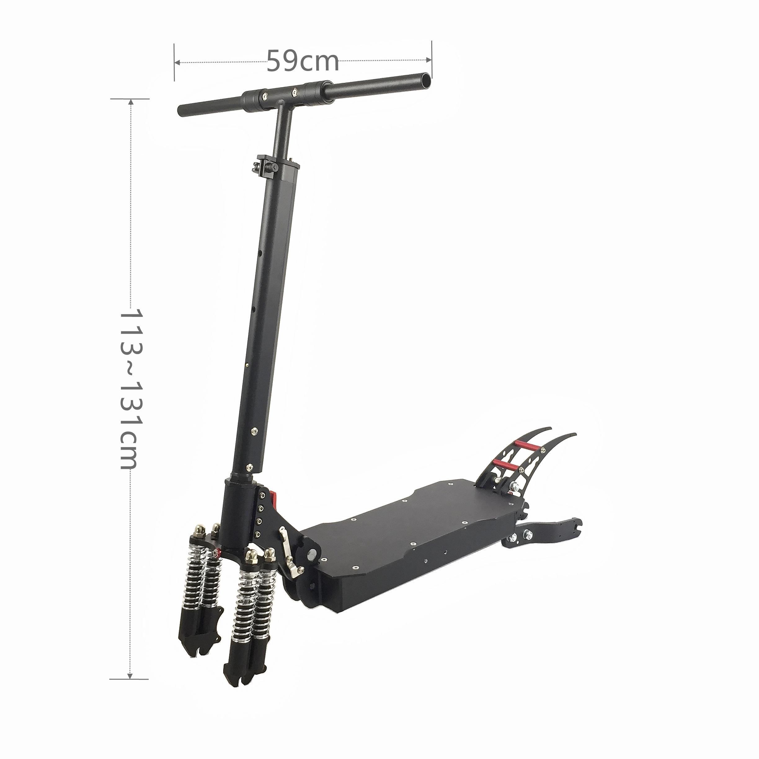 Hot sale electric scooter frame body 10inch off road aluminum folding electric scooter accessories spare parts