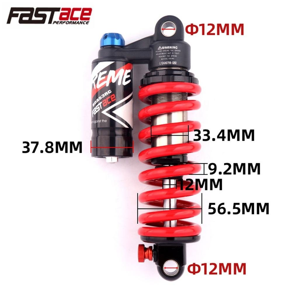 Fastace DBA53RC 550lbs MTB Downhill Spring Suspension Absorber Soft Tail After Bicycle Rear Shock