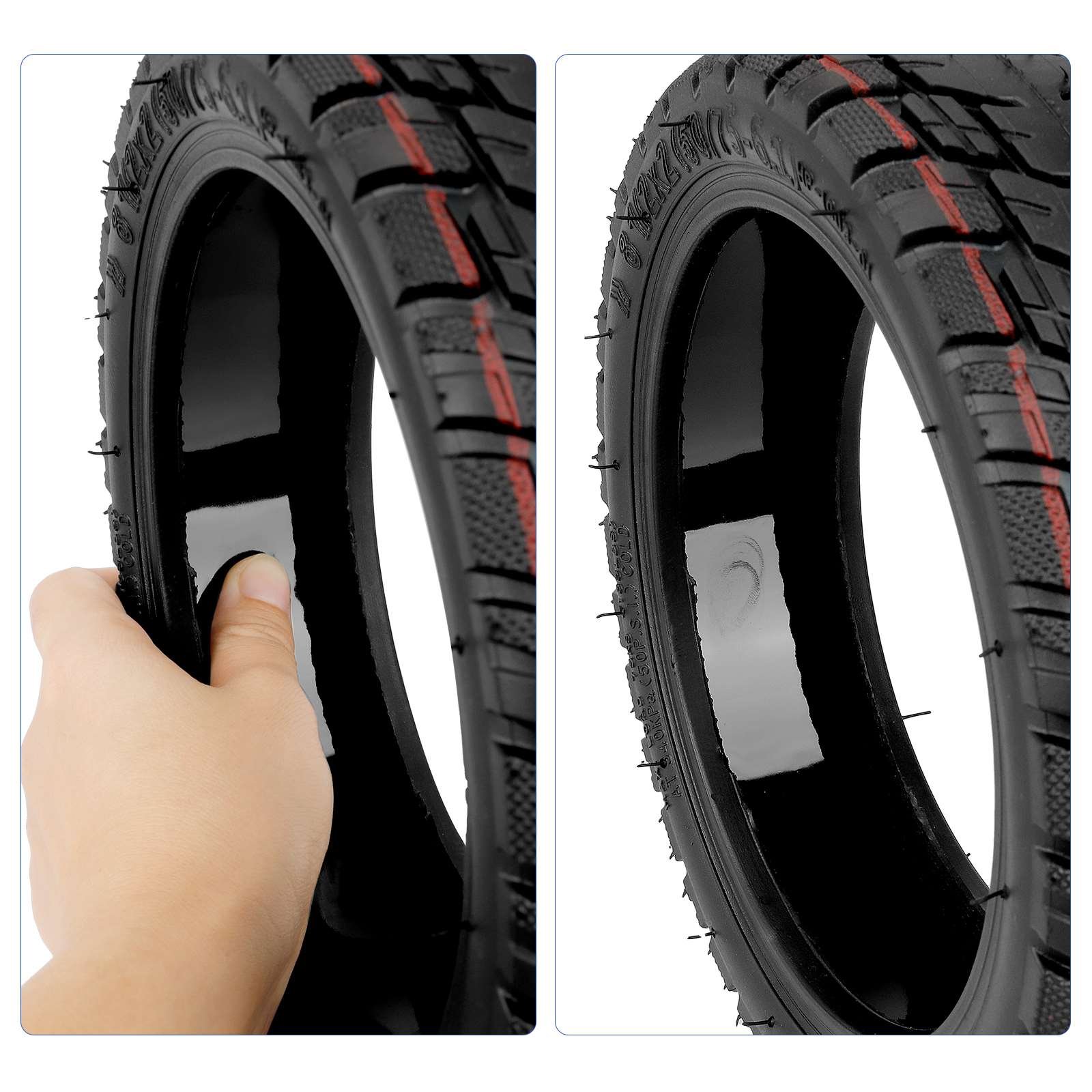 8 1/2 *2 Self-Repairing Tubeless Tire With Glue 8.5 Inch 50/75-6.1 Vacuum Off-road Tires For Xiaomi Mi4 Pro Scooter Tyre Parts