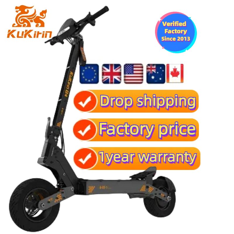 Top Selling Products 2024 Max Load 120kg Kukirin G4 Two Wheels Self-balancing Electric Scooter