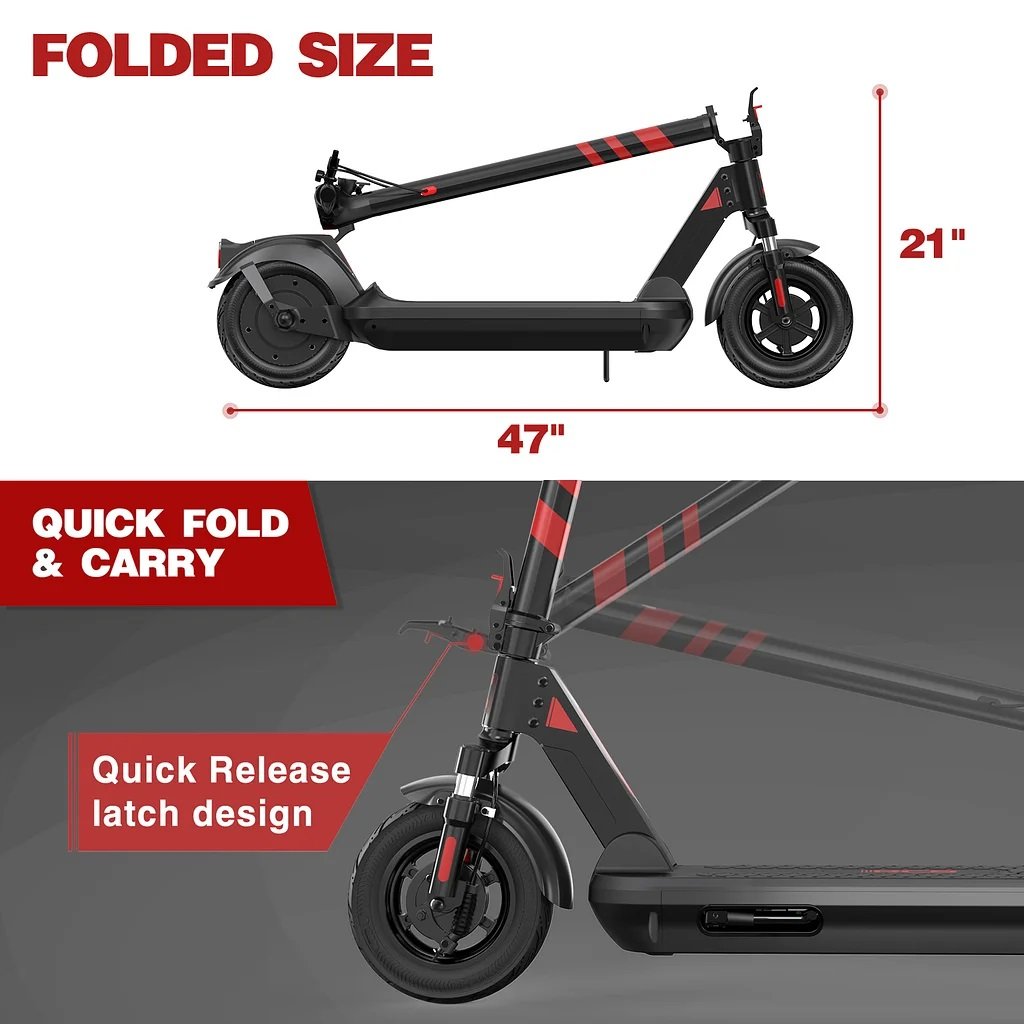 KOOLUX EU Warehouse Stock Free Tax Electric Scooter for Adult Teenagers Powerful 10Inch 36V 10.4Ah Popular E-scooter