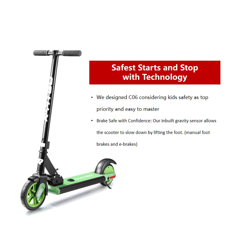 EU Warehouse in Stock E Scooter Kids E Brake Lithium Battery 6in Rubber Wheel 150W Bike Electric Scooter