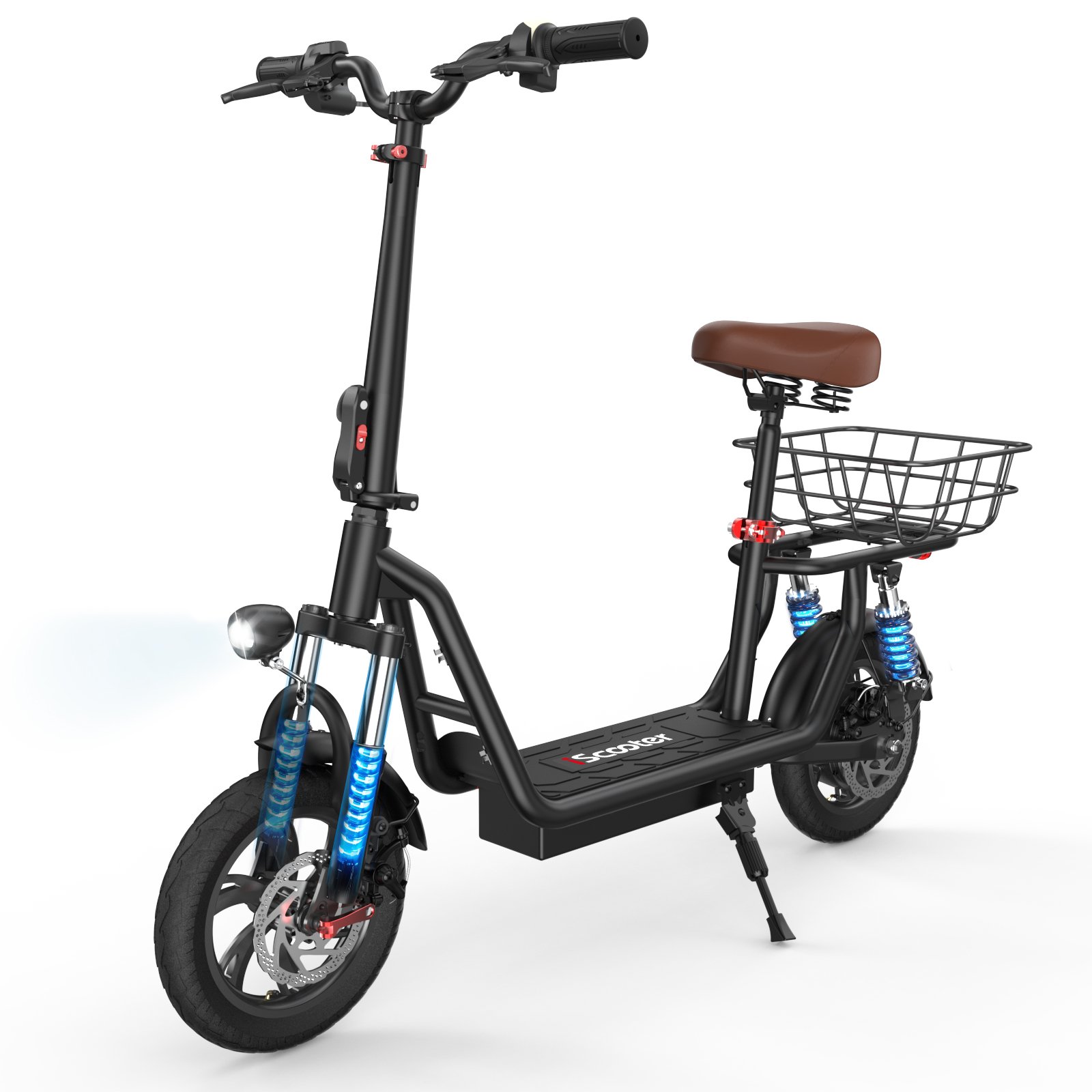 iScooter i12 500W Electric Scooter With Seat & Carry Basket