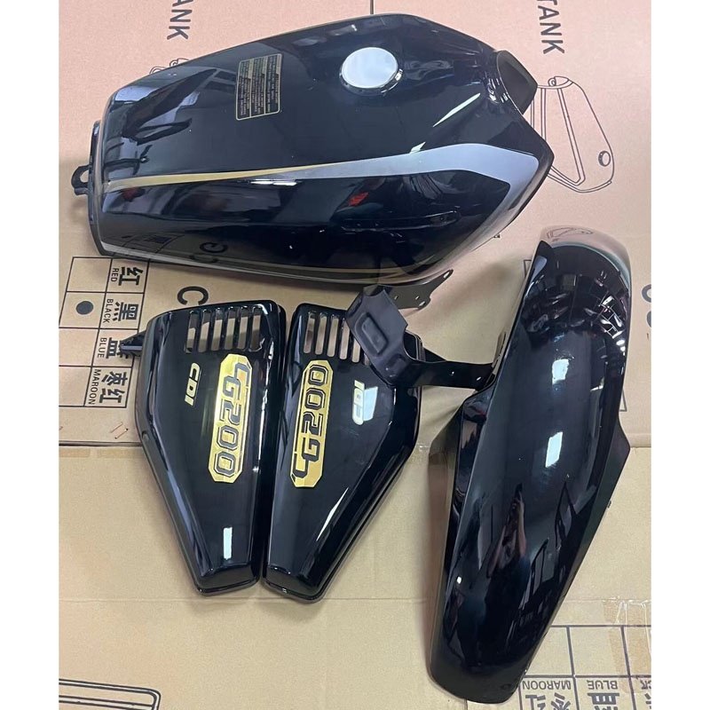 BENMA 200CC CG CG200 motorcycle plastic body parts front fender side cover fuel tank oil tank gasoline piezas de motor CG200