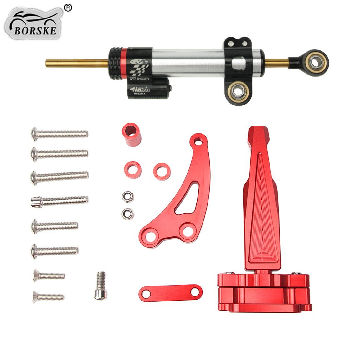 Damper Kit Electric Scooter Parts Steering Stabilizer Damper Mounting Bracket Kit for HONDA CB650F