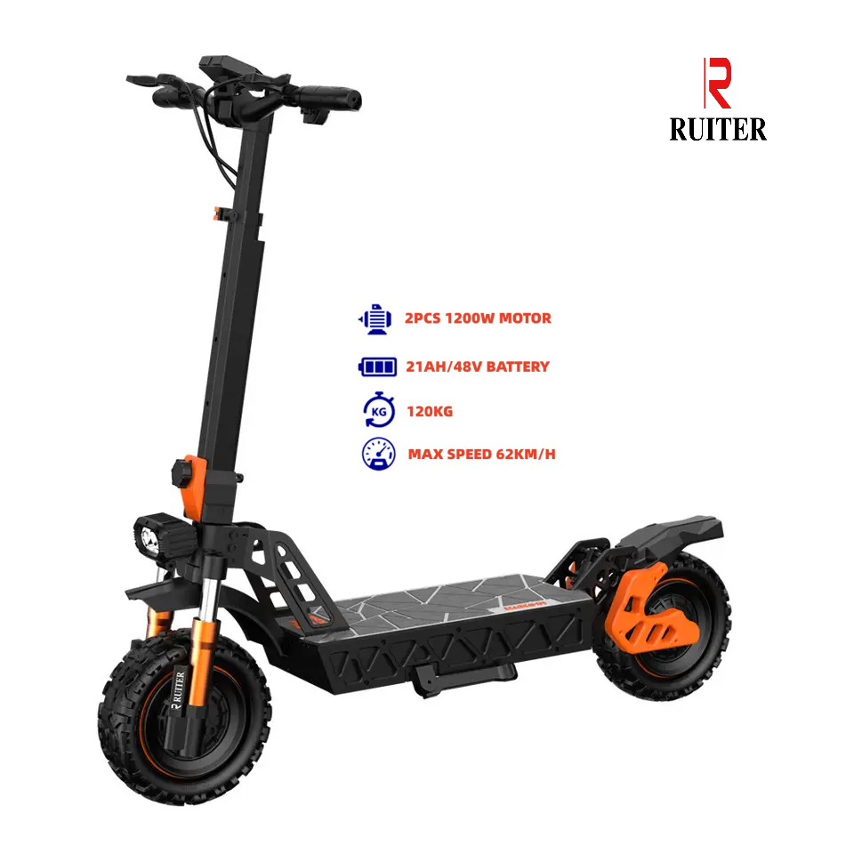 6.New Dual Electric Scooter M5 Max 1200W 2400W 2000W 52V/21AH 2 Wheel Foldable Electric Scooters For Adult