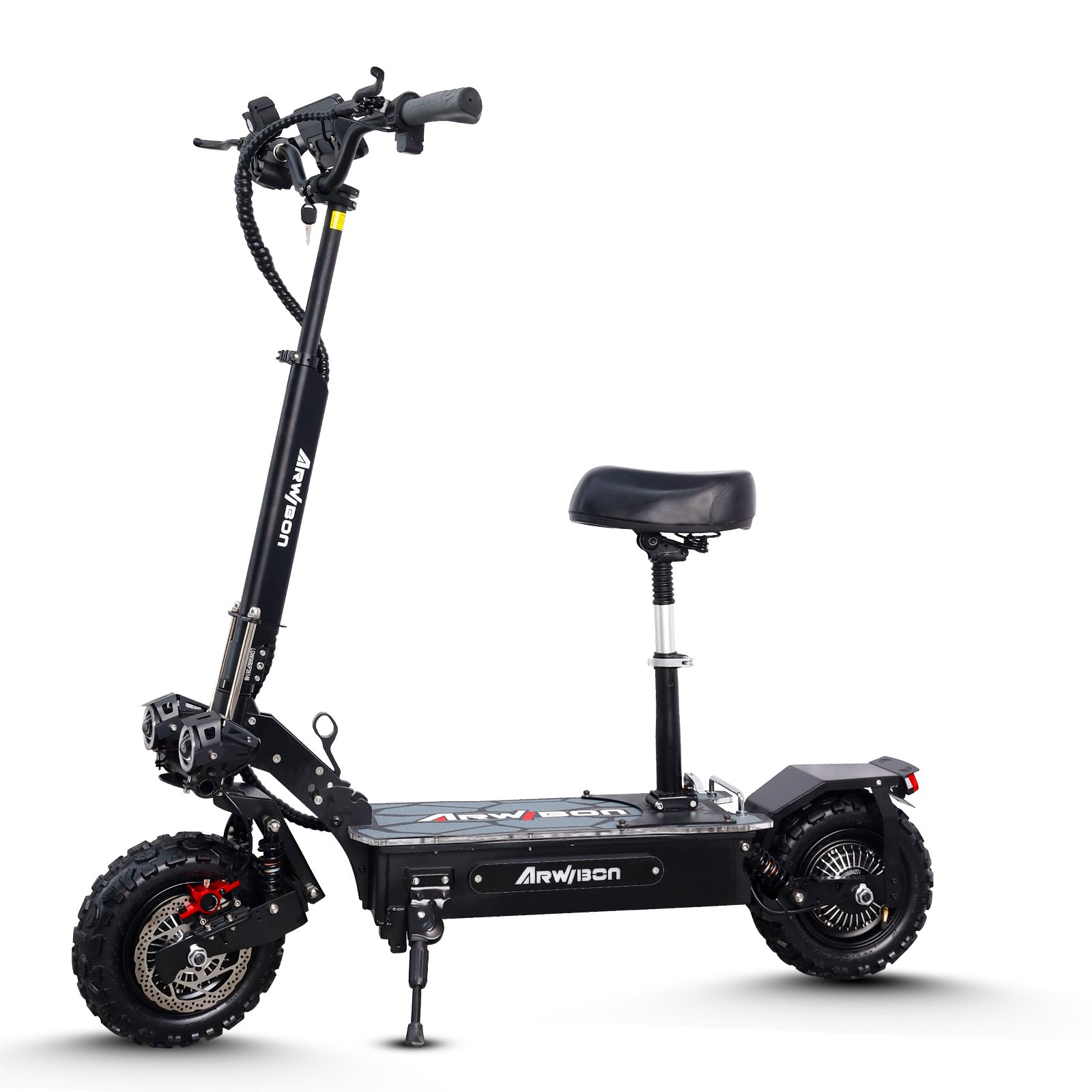 USA Warehouse Arwibon Q06Pro 5600W 60V Adults Fast Electric Scooter 11inch Offroad Seat E Scooter