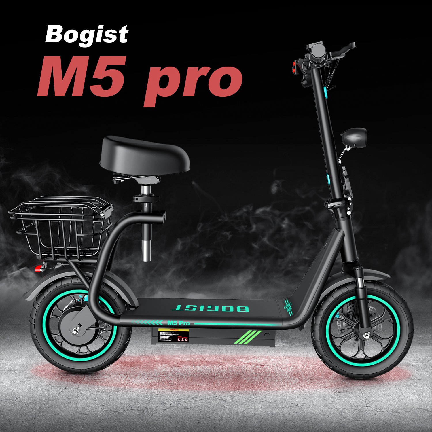 EU US Dropshipping 48V 13AH minitype electric motorcycle fast e scooter 500W Bogist M5pro-S electric scooter adults with seat