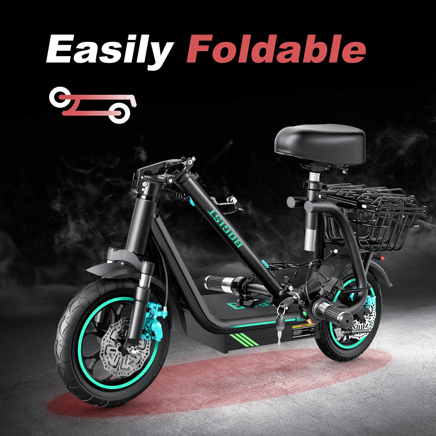 EU US Dropshipping 48V 13AH minitype electric motorcycle fast e scooter 500W Bogist M5pro-S electric scooter adults with seat