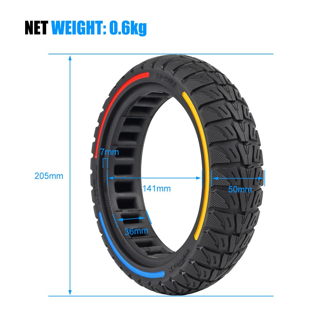 Electric Scooter Tire 8 .5* 2 for Cityneye M365 8 1/2x2 Inch Solid Tires Fat Tire Electric Cityneye Scooter Spare Parts