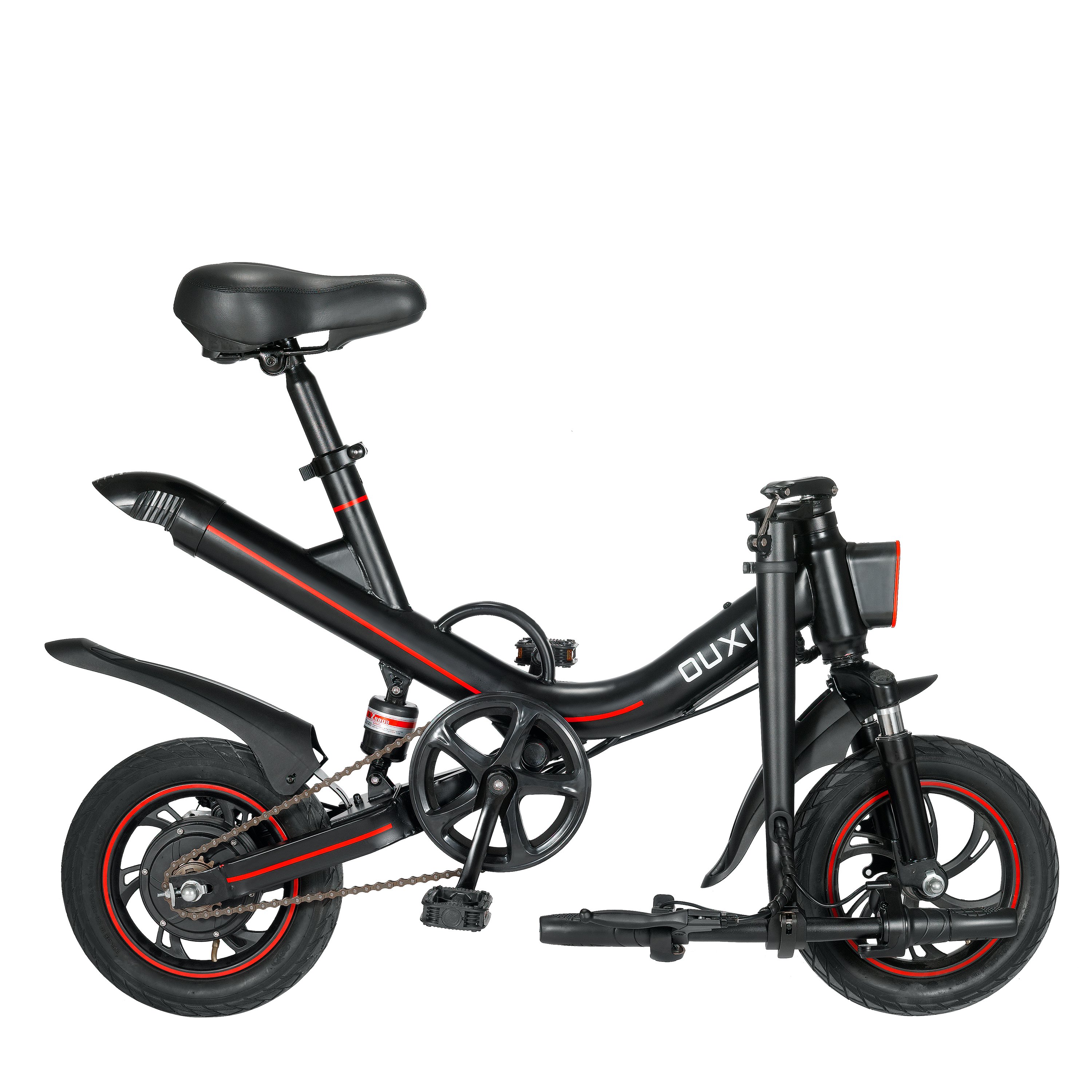 OUXI New Light Cheap E-bike 12 inch E Bike 48V imported Battery Portable Electric Bicycle Retro electric scooters